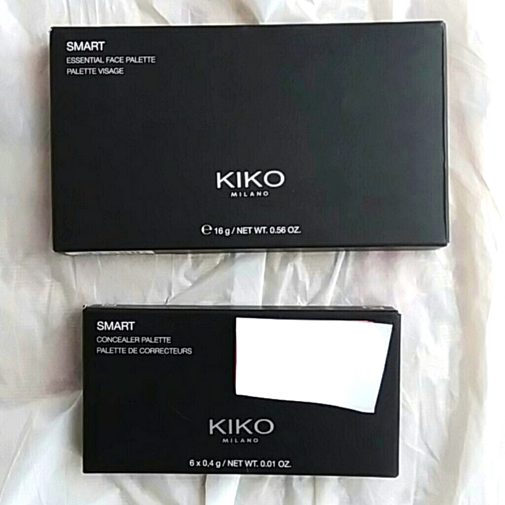 2pc Kiko Milano 03 Smart Essentials Concealer/Face Dark Compl palette Italy nib